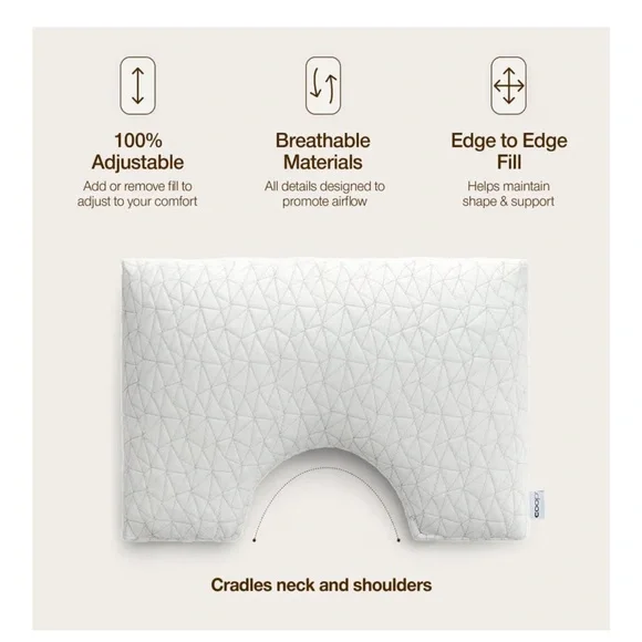 White Extra Oomph Memory Foam Pillow - Picture 6 of 11